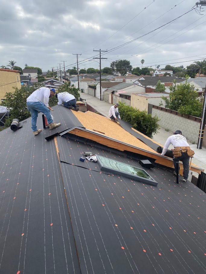 ADU roof installation in Los Angeles.