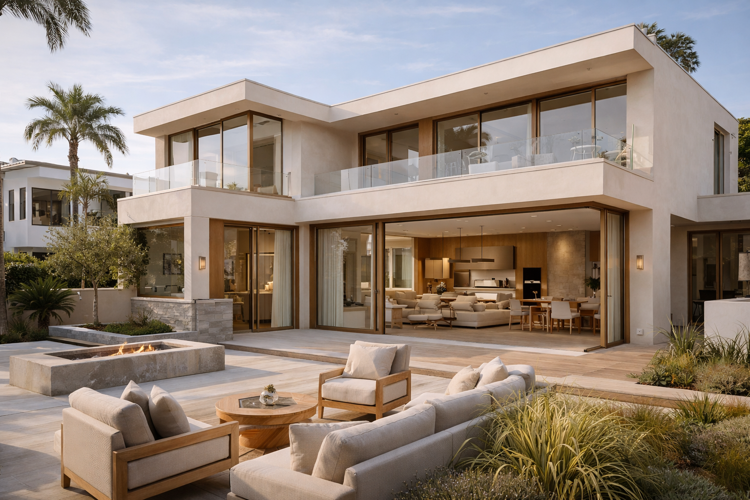 Santa Monica modern coastal residence — material discipline for a Westside addition.